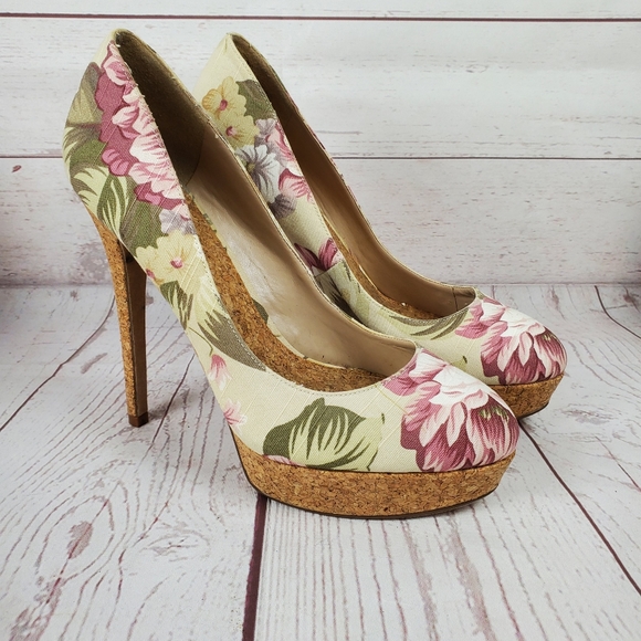 Aldo Floral Pumps 39 Hibiscus - Picture 1 of 4
